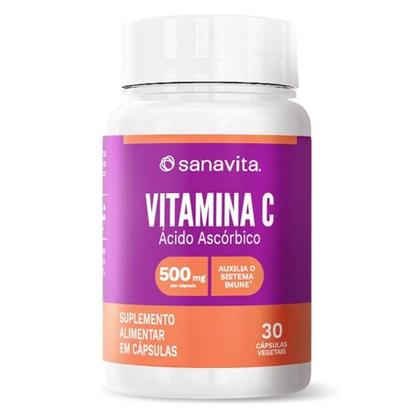 Vitamina C 500mg Sanavita 30caps Imagem de Vitamina C 500mg Sanavita 30caps