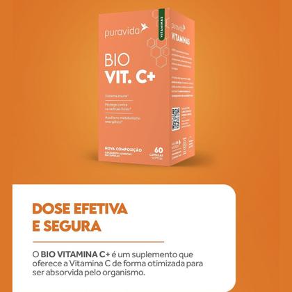 Imagem de Vitamina C - Puravida 60 Cápsulas