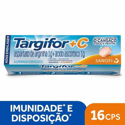 Imagem de Vitamina C Targifor+c - 16 comprimidos efervescentes - SANOFI - AVENTIS