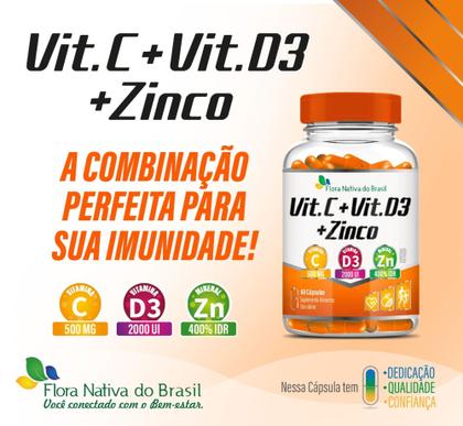 Imagem de Vitamina C + Vit D3 + Zinco - Flora Nativa