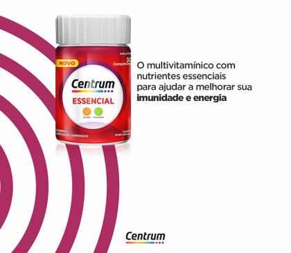 Imagem de Vitamina Centrum Essencial 30 comprimidos Enegia e Imunidade