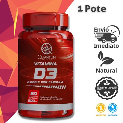 Imagem de Vitamina D3 2.000ui 60 Cáps - Qauntum