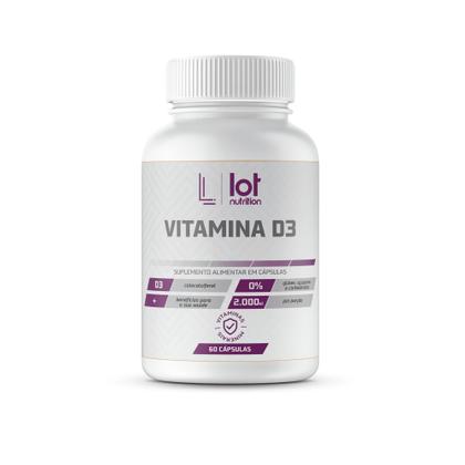 Imagem de Vitamina D3 2.000UI 60 cápsulas Lot Nutrition