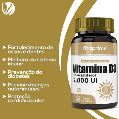 Imagem de Vitamina D3 2000UI 60cps Fitoprime