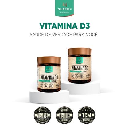 Imagem de Vitamina D3 Nutrify 60 cápsulas