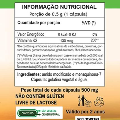 Imagem de Vitamina K2 120 Capsulas Unilife
