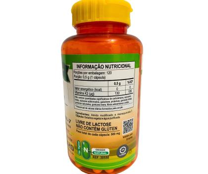 Imagem de Vitamina K2 135mcg 120 Caps Vegana Mk7 Menaquinona Unilife