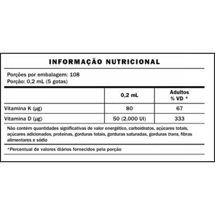 Imagem de Vitamina K2 D3 Colecalciferol 2000Ui 20ml Limão - Equaliv