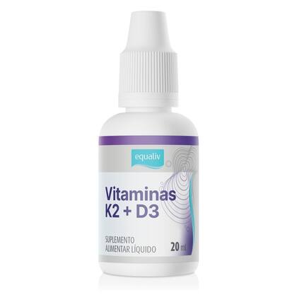 Imagem de Vitamina K2 D3 Colecalciferol 2000Ui 20ml Limão - Equaliv