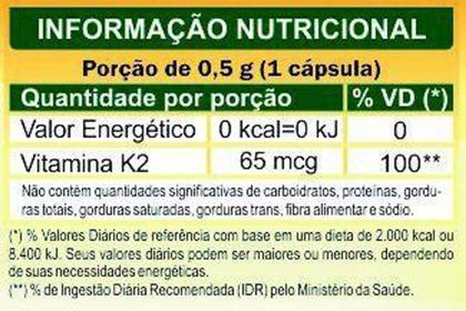 Imagem de Vitamina K2 Menaquinona mk7 60 cápsulas Unilife