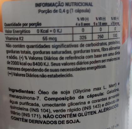 Imagem de Vitamina K2 - MK-7 - Nutrigenes - 60 Cápsulas