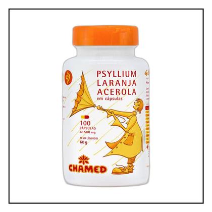 Imagem de Vitamina Psyllium-Laranja-Acerola 100 Cps - CHAMEL