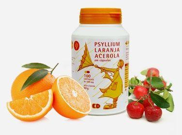 Imagem de Vitamina Psyllium, Laranja E Acerola 100 Cápsulas - Chamel