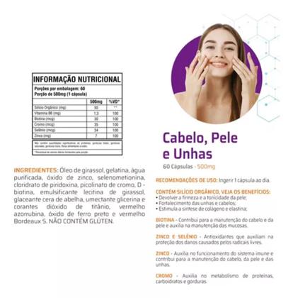Imagem de Vitaminas Cabelo, Pele & Unhas - 60 Cápsulas - Good Vit - Goodvit
