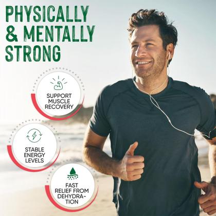 Imagem de Vitaminas em pó, eletrólitos em pó, além de ceto, morango, 275g