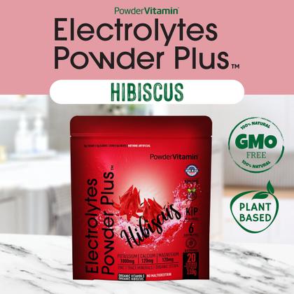 Imagem de Vitaminas em pó, eletrólitos em pó e hibisco, 110 g, 20 porções