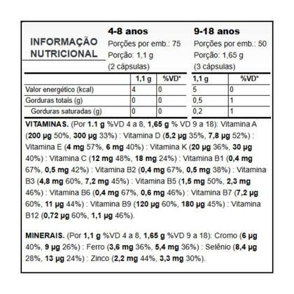 Imagem de Vitaminas Minerais Infantil Alpha Kids 150Caps - PuraVida