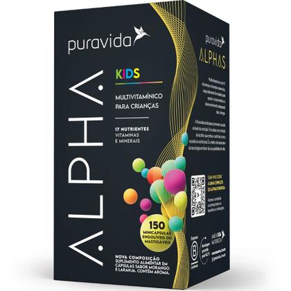 Imagem de Vitaminas Minerais Infantil Alpha Kids 150Caps - PuraVida