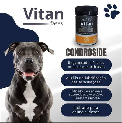 Imagem de Vitan Condroside  75 Petiscos Vitamínicos para Articulações e Mobilidade  Fortalece Ossos e Juntas do Cão