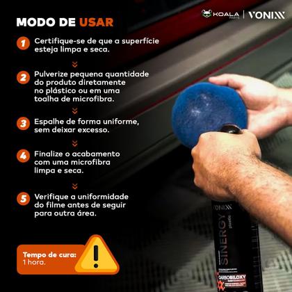 Imagem de Vitrificador Plásticos Sinergy Plastic Spray 500ml Vonixx