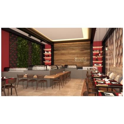 Imagem de Vitrine Refrigerada Beta - Vidro reto - Sushi 150cm - 127V - Omega