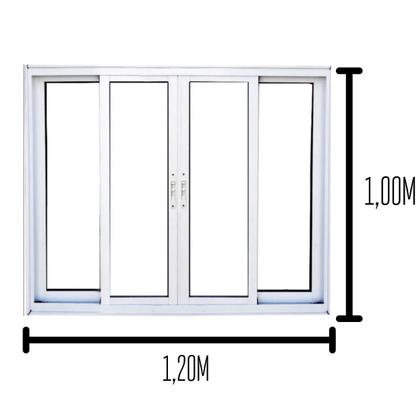 Imagem de Vitro 4 Folhas 1.00x1.20 Branco L.25