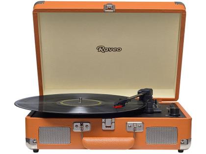 Imagem de Vitrola Raveo Sonetto Retrô Toca Discos Vinil Rose Gold
