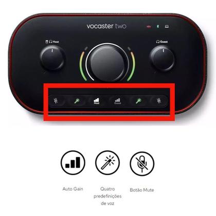 Imagem de Vocaster Two Studio Interface De Áudio Focusrite Podcast