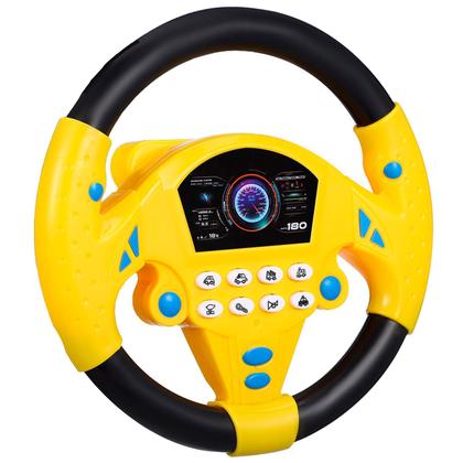 Imagem de Volante Com Som E Rotação 360 Brinquedo Pedagógico Com Buzina E Sirenes Diversas