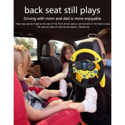 Imagem de Volante De Brinquedo Interativo Com Som/Simulação/Carro