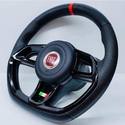 Imagem de Volante Esportivo Fiat Itália Para Palio 1996 97 98 99 2000 A 2013 + Cubo