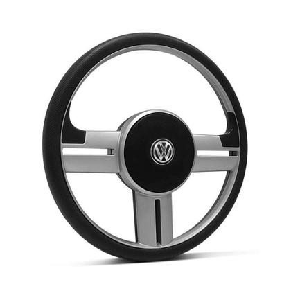 Imagem de Volante Esportivo Fusca 59 Até 76 Brasília 73 Até 76 Variante 70 Até 76 Rallye Super Surf + Cubo Vw