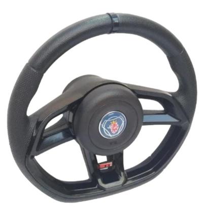 Imagem de Volante Esportivo Gti Preto P/ Scania Bicuda 1982 Até 1991