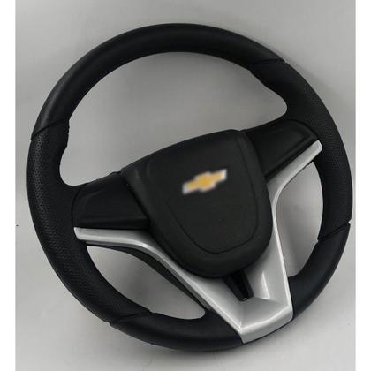 Imagem de Volante Esportivo Universal Cruze Prata - p/ Celta / Prisma / Corsa Classic