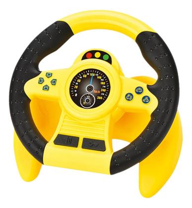 Imagem de Volante Giro 360 Brinquedo Som Música Com Alça Carro Ventosa