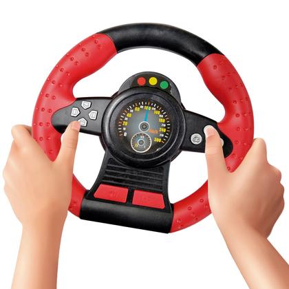 Imagem de Volante Giro 360 Brinquedo Som Música Com Ventosa Dm Toys