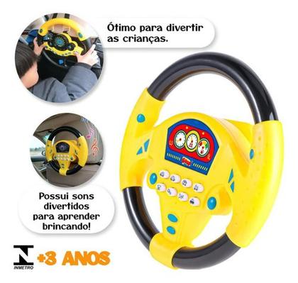Imagem de Volante Interativo Infantil Motorista Brinquedo Musical Som