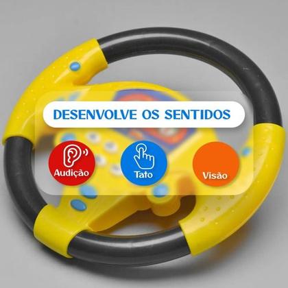 Imagem de Volante Interativo Infantil Motorista Brinquedo Musical Som