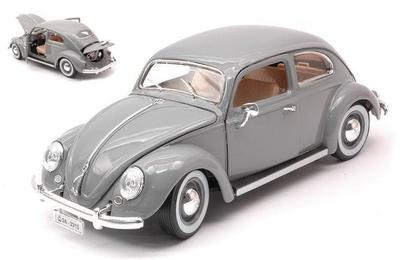 Volkswagen Kafer-Beetle 1955 - Fusca Cinza - 1/18 - Bburago