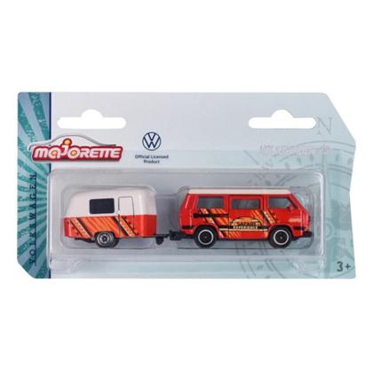 Imagem de Volkswagen T3 com Reboque - Camping - Majorette - 1/64