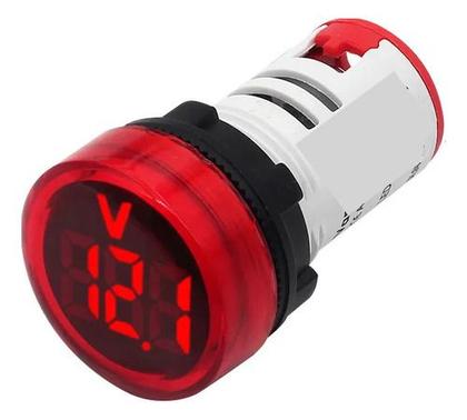 Imagem de Voltímetro Digital DC 5V-60Vcc Embutir 22mm - Snetec SVR1-CC
