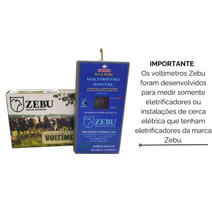 Imagem de Voltimetro Digital para cerca elétrica Zebu tensão até 15000v