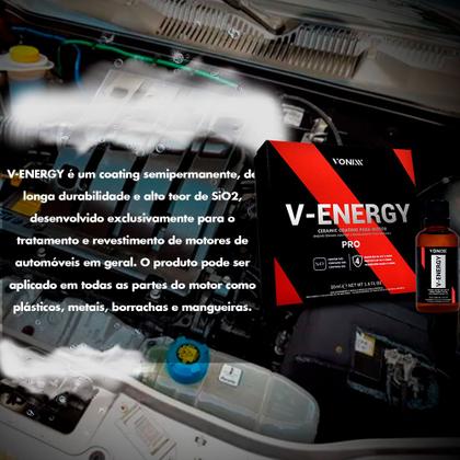 Imagem de Vonixx V Energy Pro 50ml Vitrificador de Motor Proteção