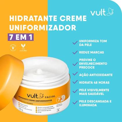 Imagem de Vult Creme Hidratante Facial Vitamina C Uniformizador 100g
