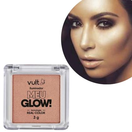 Imagem de Vult Meu Glow! iluminador em pó compacto bronze 3g