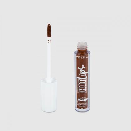 Imagem de VZ Hot Lips Brown Vizzela Gloss Labial 4g