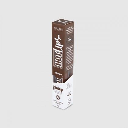 Imagem de VZ Hot Lips Brown Vizzela Gloss Labial 4g