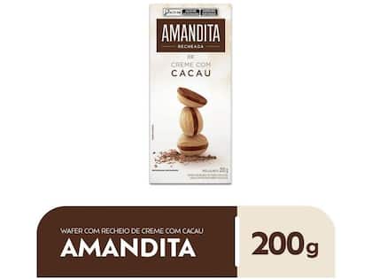Imagem de Wafer Recheado Chocolate Amandita 200g
