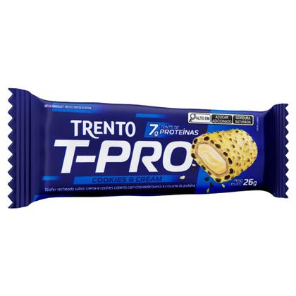 Imagem de Wafer Trento T-Pro Cookies e Cream com 7g de Proteína 26g