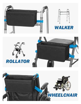 Imagem de Walker Basket JOYTUTUS para andador dobrável, idosos e andarilho